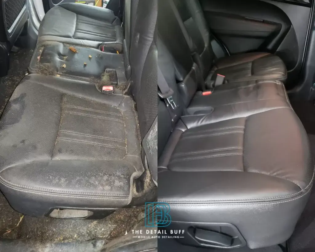 Interior Car Auto Detailing Before and After Transformation