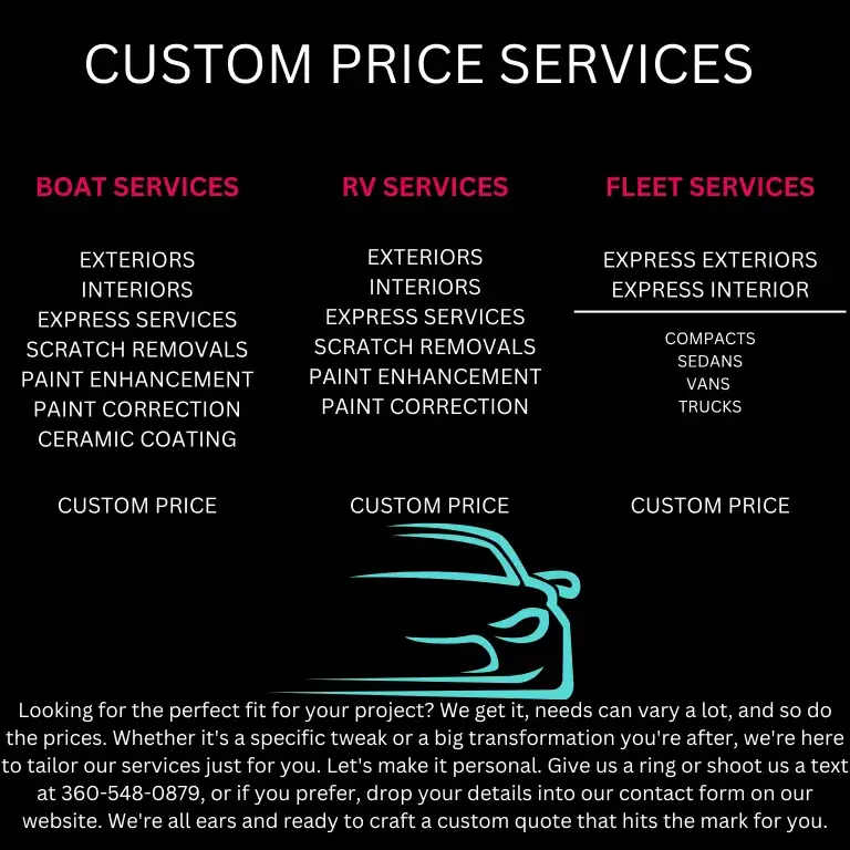 Auto Detailing Boat RV Fleet Vehicle Information List